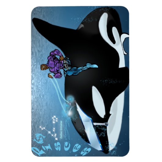 Zodiac Universe - Vissen magneet (Verticaal)