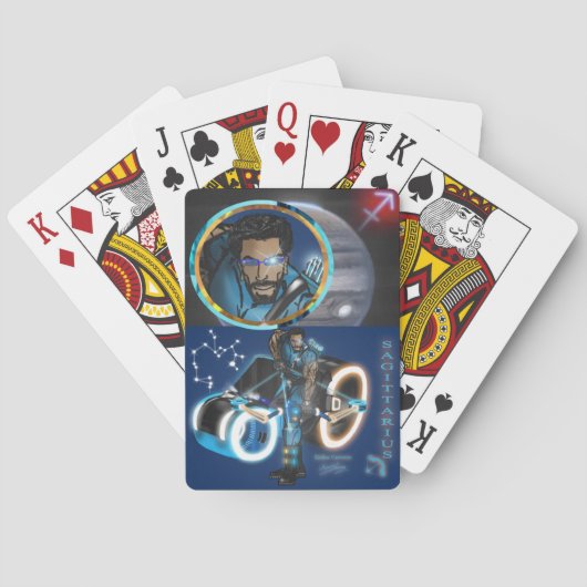 Zodiac Universum-Boogschutter-Klassieke Speelkaart Pokerkaarten (Achterkant)