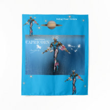 Zodiac Universum -Steenbok- Feest Banner Tapijt