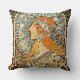Zodiac van Alphonse Mucha Kussen