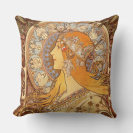 Zodiac van Alphonse Mucha Kussen