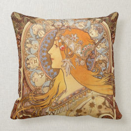 Zodiac van Alphonse Mucha Kussen