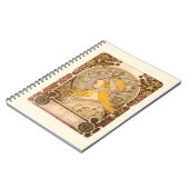 Zodiac van Alphonse Mucha Notitieboek (Linkerzijde)
