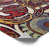 Zodiac van Alphonse Mucha Poster (Hoek)