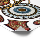 Zodiac van Alphonse Mucha Poster (Hoek)