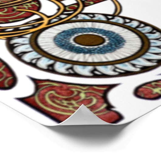 Zodiac van Alphonse Mucha Poster (Hoek)