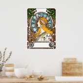 Zodiac van Alphonse Mucha Poster (Keuken)