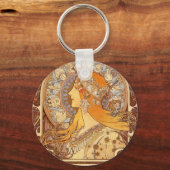 Zodiac van Mucha Sleutelhanger (Voorkant)