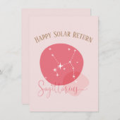 Zodiac Verjaardag Boogschutter Platte Kaart (Voorkant / Achterkant)