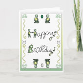 Zodiac Verjaardag Kaart Gemini (Voorkant)