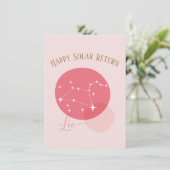 Zodiac Verjaardag Leo Flat Kaart (Staand voorkant)