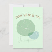 Zodiac Verjaardag Stier Platte Kaart (Voorkant)