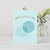 Zodiac Verjaardag Weegschaal Platte Kaart (Staand voorkant)