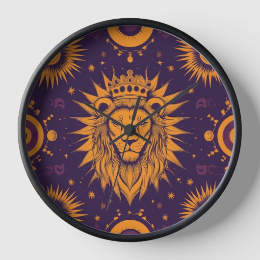 Zodiac Vibes Leo - Klok (Voorkant)