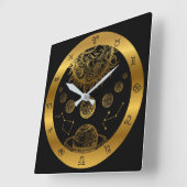 Zodiac Vierkante Klok (Hoek)