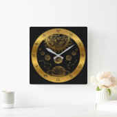 Zodiac Vierkante Klok (Huis)