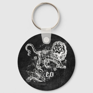 Zodiac Vintage Leeuw Sleutelhanger