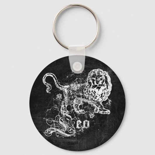 Zodiac Vintage Leeuw Sleutelhanger (Voorkant)