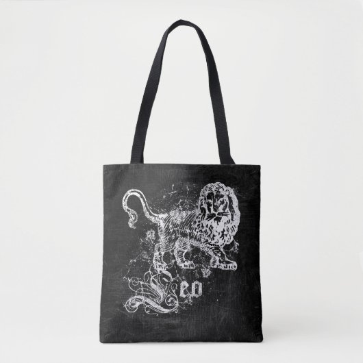 Zodiac Vintage Leeuw Tote Bag (Voorkant)