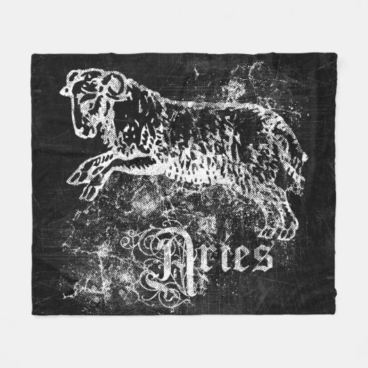 Zodiac Vintage Ram Fleece Deken (Voorkant (Horizontaal))