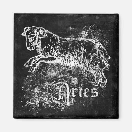 Zodiac Vintage Ram Magneet (Voorkant)