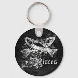 Zodiac Vintage Vissen Sleutelhanger