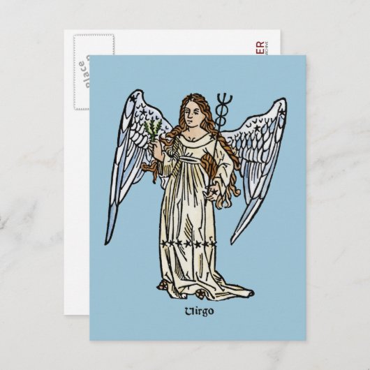 Zodiac: Virgo, 1482 Briefkaart (Voorkant / Achterkant)