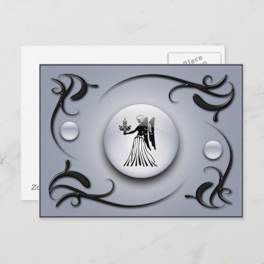 Zodiac Virgo Briefkaart (Voorkant / Achterkant)