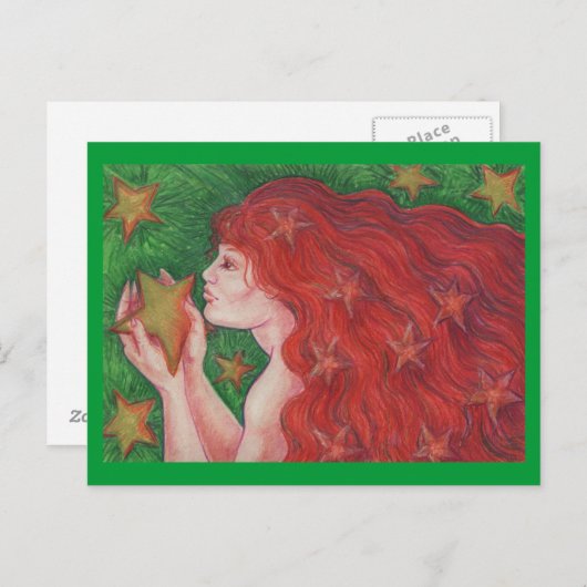 Zodiac Virgo-briefkaart Briefkaart (Voorkant / Achterkant)