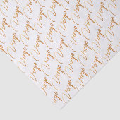 Zodiac "Virgo" Gold Script Tissue Paper Tissuepapier (Detail)