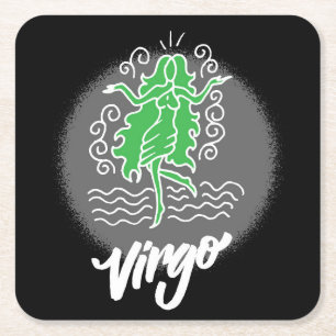 Zodiac Virgo Kartonnen Onderzetters