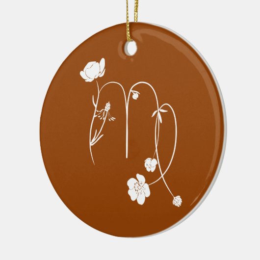 Zodiac Virgo Keramisch Ornament (Links)