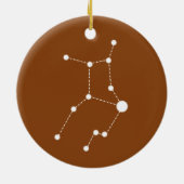 Zodiac Virgo Keramisch Ornament (Achterkant)