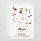 Zodiac virgo kinderen verjaardag kaart (Voorkant)