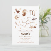 Zodiac virgo kinderen verjaardag kaart (Staand voorkant)