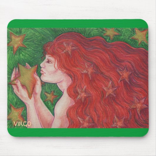 Zodiac Virgo mousepad Muismat (Voorkant)