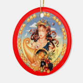 Zodiac Virgo - pas het aan! Keramisch Ornament (Links)