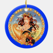 Zodiac Virgo - pas het aan! Keramisch Ornament (Achterkant)