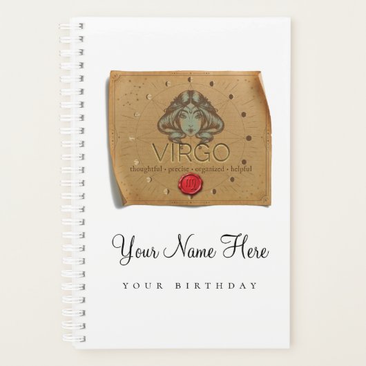 Zodiac - Virgo - Personalized Day Planner (Voorkant)