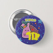 ZODIAC - VIRGO RONDE BUTTON 5,7 CM (Voorkant /achterkant)