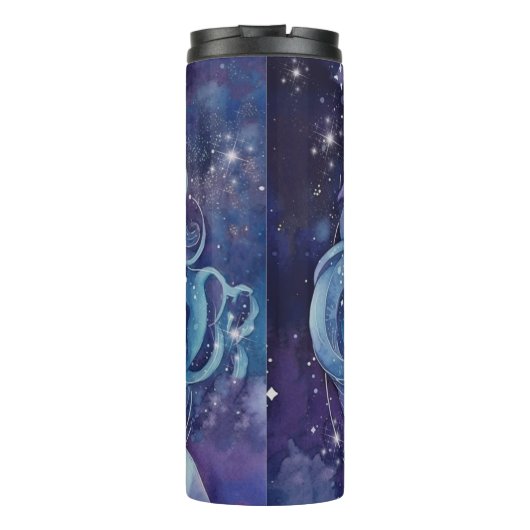 Zodiac Virgo sign Thermosbeker (Achterkant)