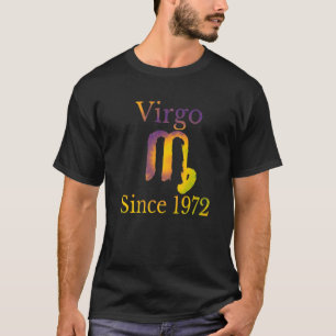 Zodiac Virgo sinds 1972 50 jaar oud T-shirt