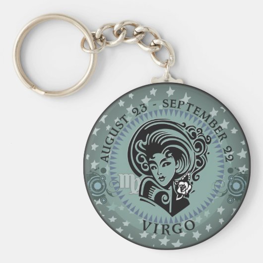 Zodiac Virgo Sleutelhanger (Voorkant)