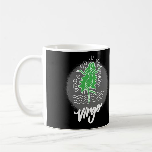 Zodiac Virgo Symbol Coffee Mok (Links)