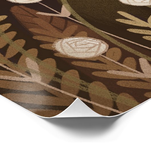 Zodiac Virgo van Alexandra Dikaia Perfect Poster (Hoek)