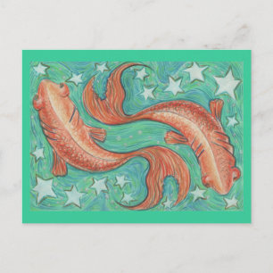 Zodiac Vissen briefkaart