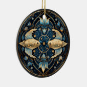 Zodiac Vissen Gepersonaliseerde Astrologie Ornamen Keramisch Ornament (Rechts)