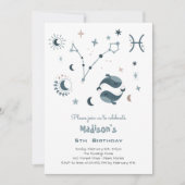 Zodiac Vissen kinderen verjaardag Kaart (Voorkant)