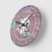 Zodiac Vissen Schattigee Kat Wiel Planet Astrologi Ronde Klok (Hoek)