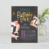 Zodiac Vissen Verjaardag Kaart (Staand voorkant)